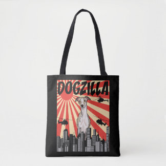 Tote Bag Cadeau Whippet | drôle japonaise dogzilla whippet