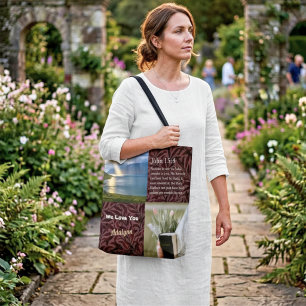 Tote Bag Cadeaux Chrétiens Feuilles Vintage pour Femmes Mar