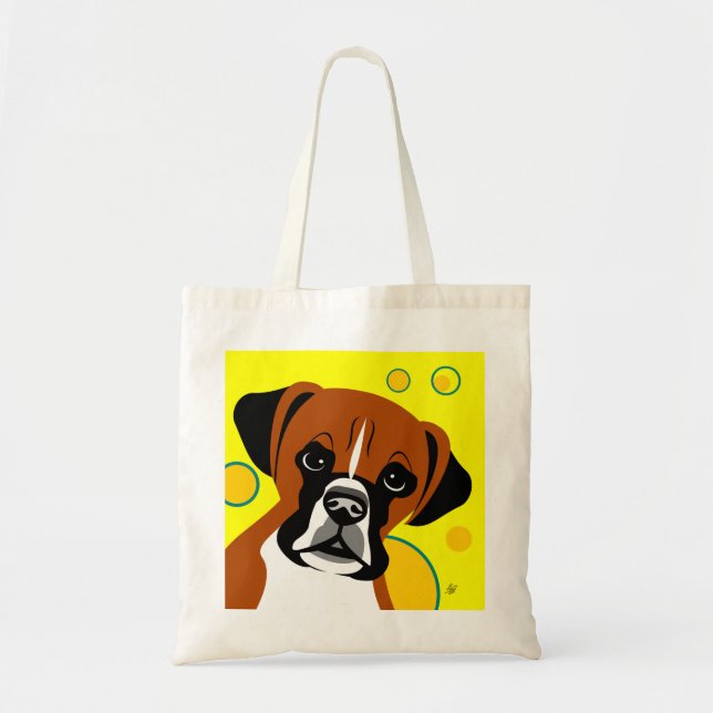 Tote Bag Cadeaux d'amoureux des chiens de boxeur (Devant)