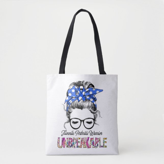 Tote Bag Cadeaux d'appui au ruban de sensibilisation à l'ar (Devant)
