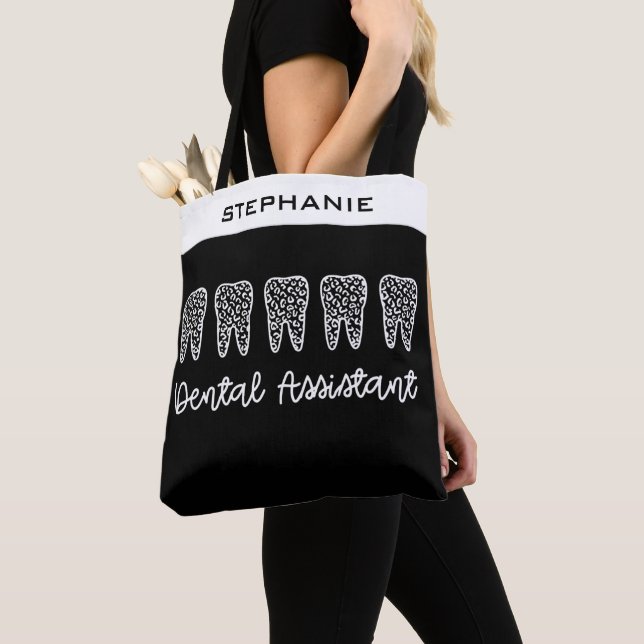 Tote Bag Cadeaux d'assistant dentaire personnalisés | Denti (De près)