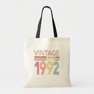 Tote Bag Cadeaux de 30 ans Vintage 1992. 30e cadeau d'anniv
