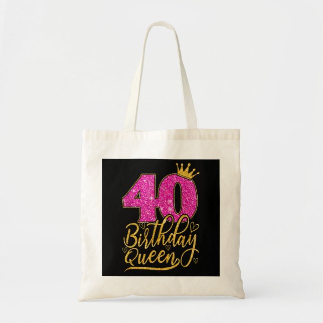Tote Bag Cadeaux de 40 ans 40e anniversaire Queen Diamond C (Devant)