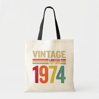 Tote Bag Cadeaux de 48 ans Vintage 1974 48e cadeau d'annive