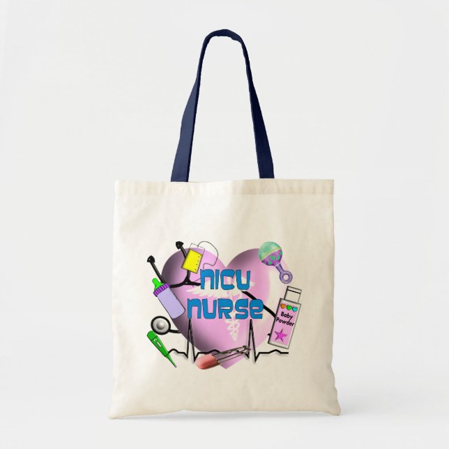 Tote Bag Cadeaux de conception de coeur de rose (Devant)