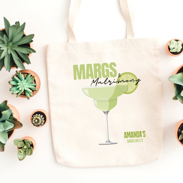 Tote Bag Cadeaux de Fiançailles pour Demoiselles d'Honneur (Magrs & Matrimony Bachelorette Favors Tote Bag)