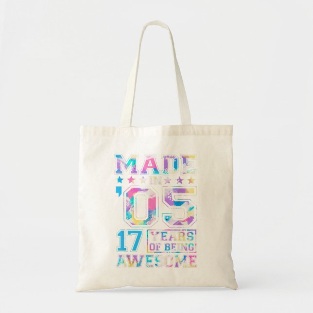 Tote Bag Cadeaux De Fille De 17 Ans Pour 17E Fête D'Anniver (Devant)