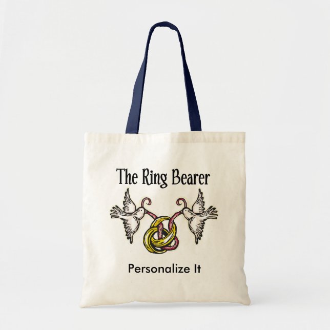 Tote Bag Cadeaux de Porte-Anneaux Personnalisés (Devant)
