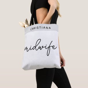Tote Bag Cadeaux de sage-femme personnalisés
