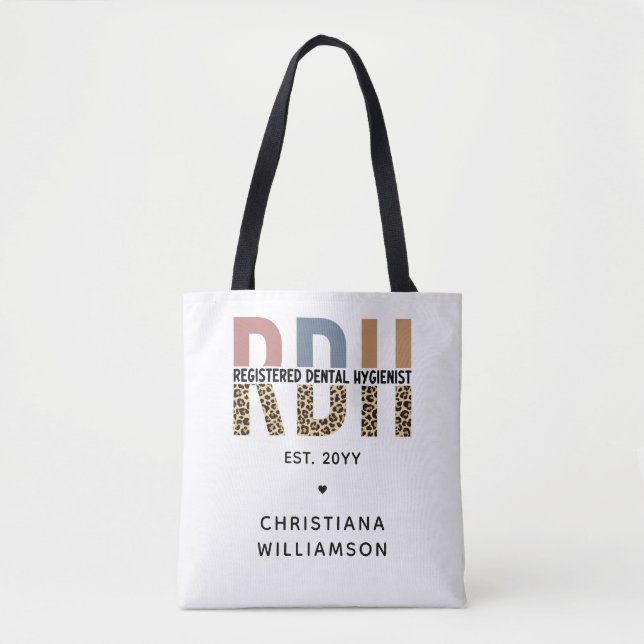 Tote Bag Cadeaux d'hygiéniste dentaire enregistrés sur mesu (Devant)
