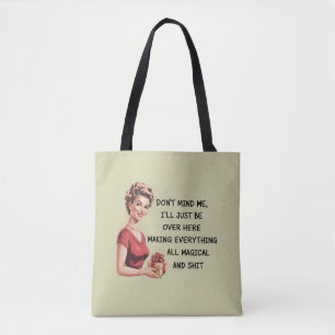 Tote Bag Cadeaux drôles de fêtes pour hôtesse Noël Ne faite