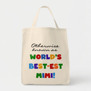 Tote Bag Cadeaux lumineux de T-shirts des couleurs Mimi du
