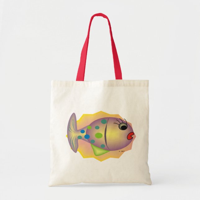 Tote Bag Cadeaux lunatiques d'art de poissons par le gabel (Devant)