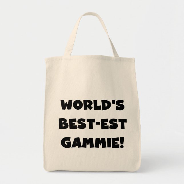 Tote Bag Cadeaux noirs et blancs du Meilleur-est Gammie du  (Devant)