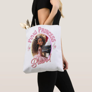Tote Bag Cadeaux pour filles qui aiment jouer du piano