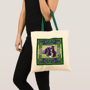 Tote Bag Cadre de fleurs de gloire du matin Créez votre pro