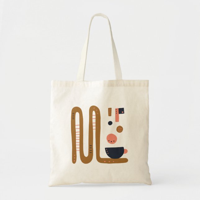 Tote Bag Café Abstrait (Devant)