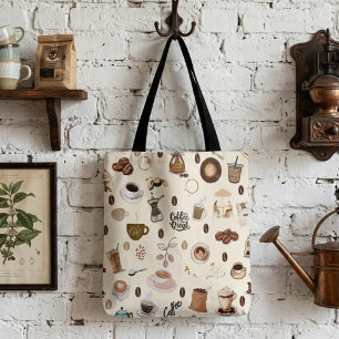 Tote Bag Café café espresso latte cappuccino café