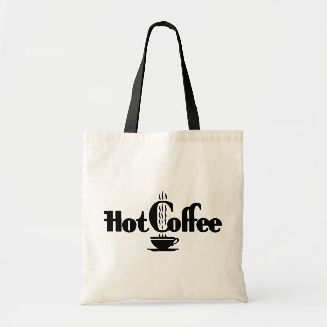 Tote Bag Café chaud rétro (Devant)