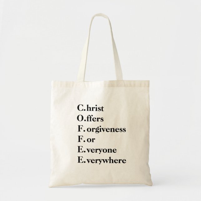 Tote Bag Café chrétien (Devant)