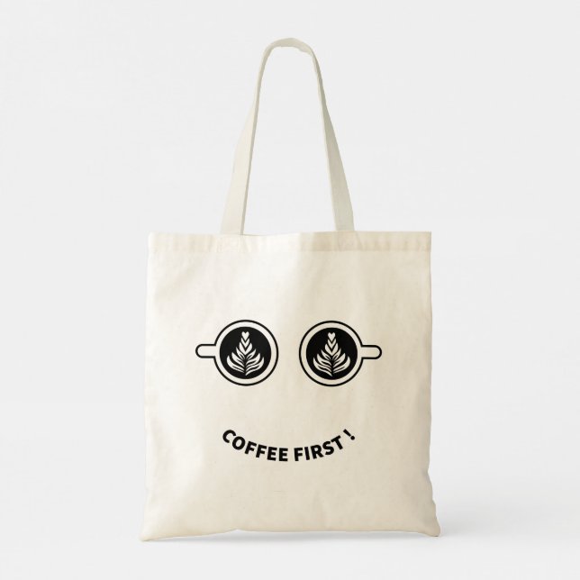 Tote Bag Café d'abord (Dos)