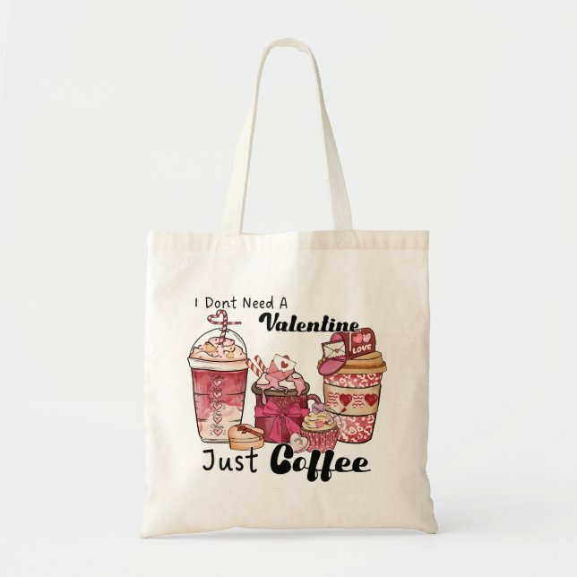 Tote Bag Café de la Saint Valentin amusant (Devant)