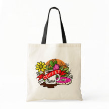 Café de tatouage coloré et beignets