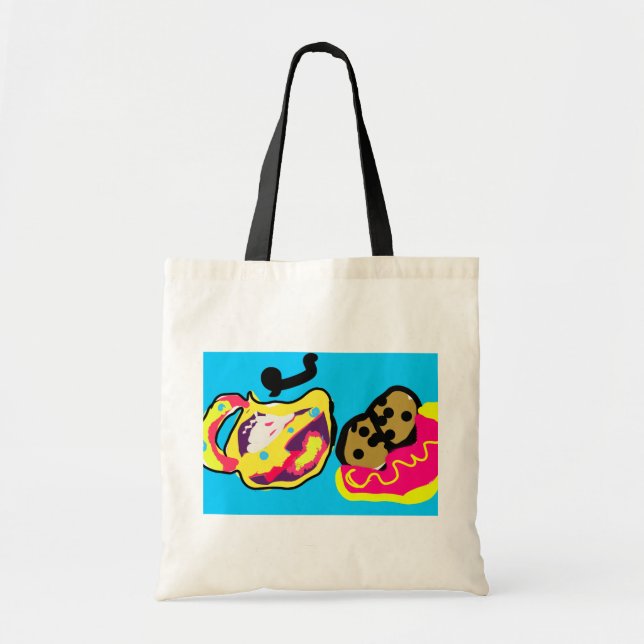 Tote Bag Café et biscuit (Devant)