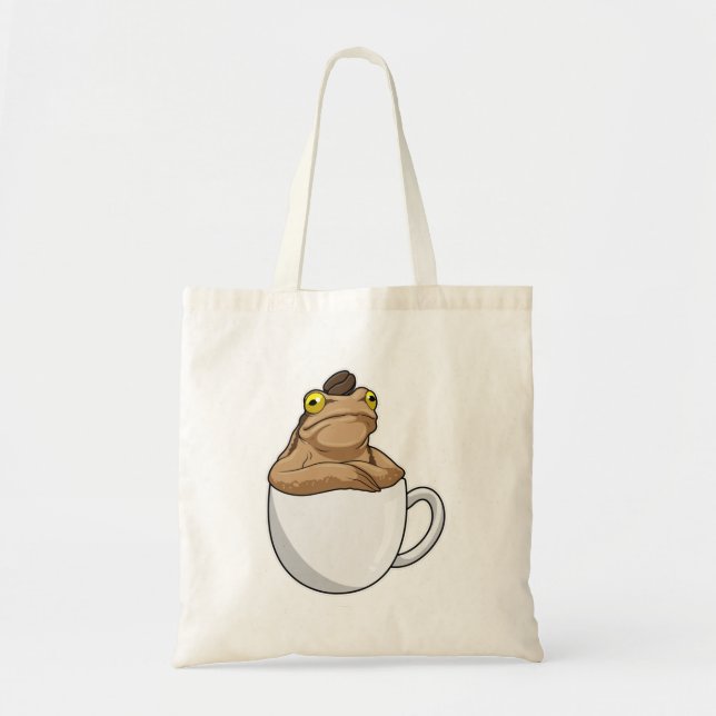 Tote Bag Café Grenouille Grain de café (Devant)