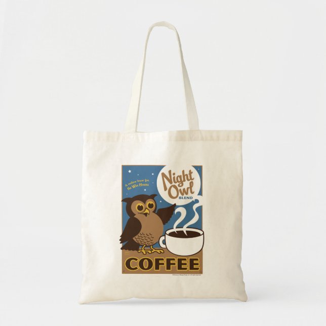 Tote Bag Café Night Owl (Devant)