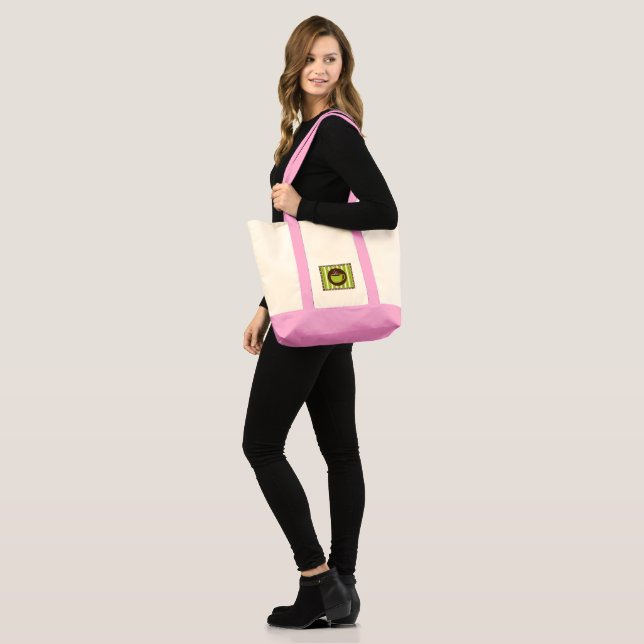 Tote Bag Café Pinstripe (Devant (modèle))
