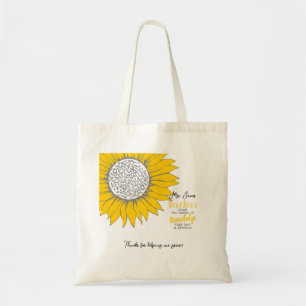 Tote Bag Cahier cadeau Professeur Tournesol Plante Graines