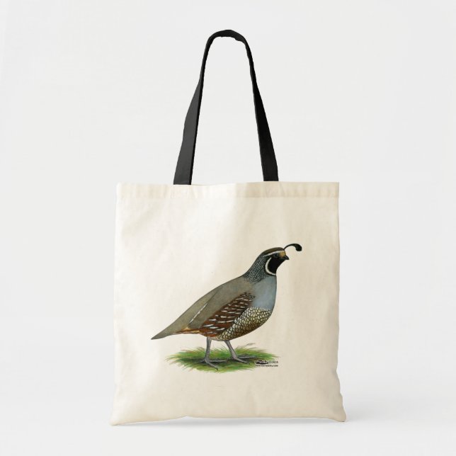 Tote Bag Cailles de vallée de la Californie (Devant)
