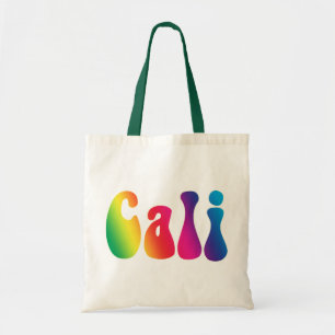Tote Bag Cali Cravate-Dye California Hippie Canvas Beach Fo