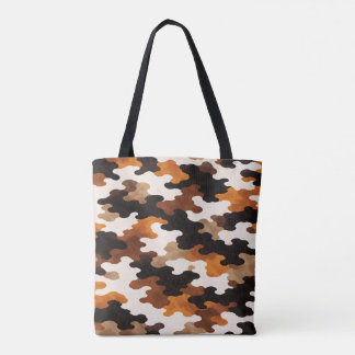 Tote Bag Calico Cat Camouflage