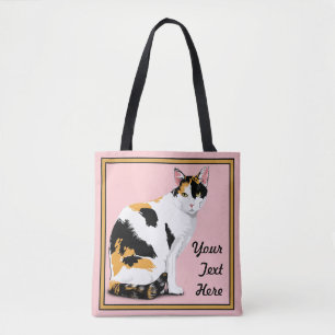 Tote Bag Calico Cat Personnalisé