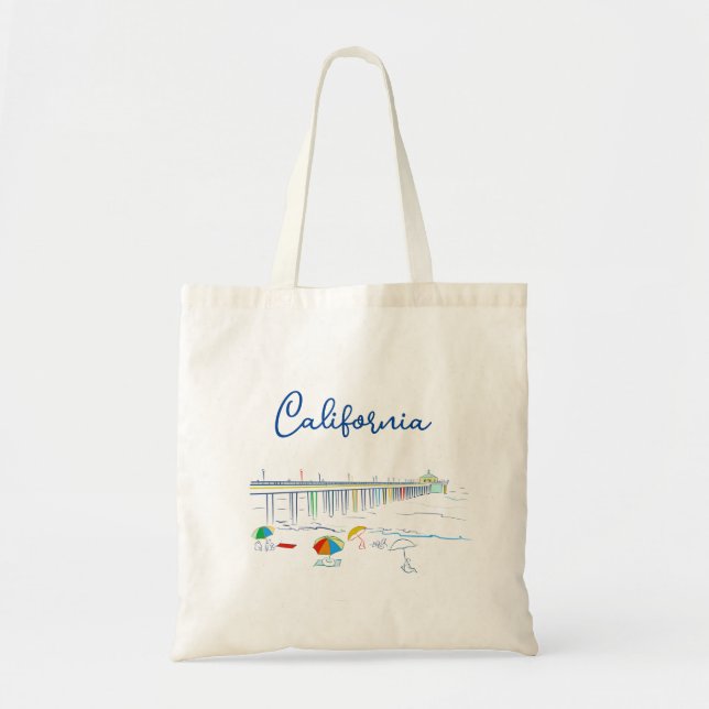 Tote Bag California Beach (Devant)