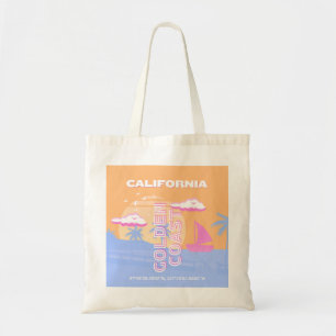 Tote Bag Californie, Plage, Art du voyage