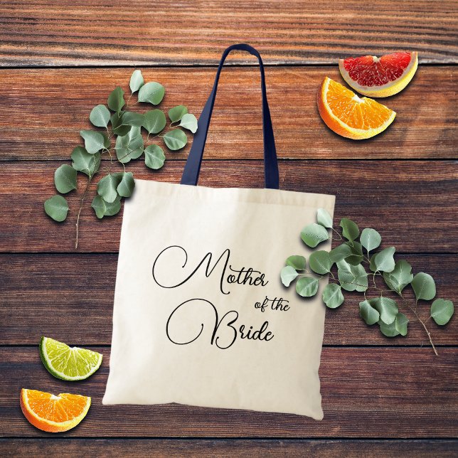 Tote Bag Calligraphie Élégante Mère de la Mariée (Créateur téléchargé)