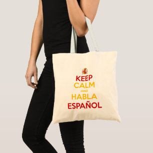 Tote Bag Calme et Habla Español