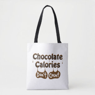 Tote Bag Calories au chocolat ne comptent pas