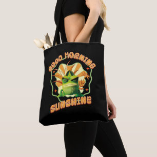 Tote Bag Caméléon Grincheux Drôle Humour du Matin