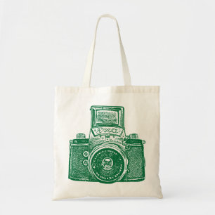 Tote Bag Caméra est-allemande - Forest Green