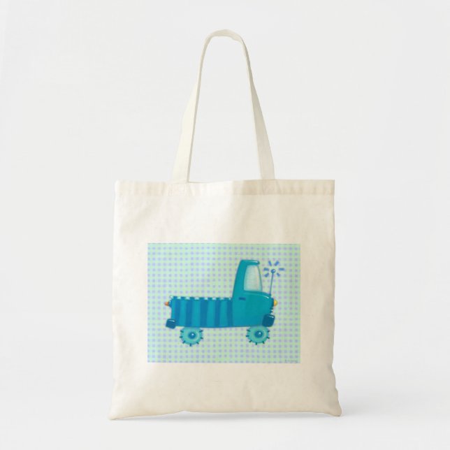 Tote Bag Camion bleu (Devant)