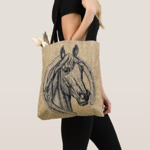 Tote Bag Camion de cheval vintage