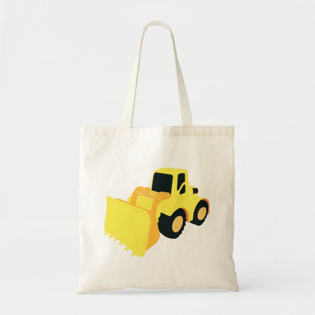 Tote Bag Camion de construction de chargeur frontal (Devant)