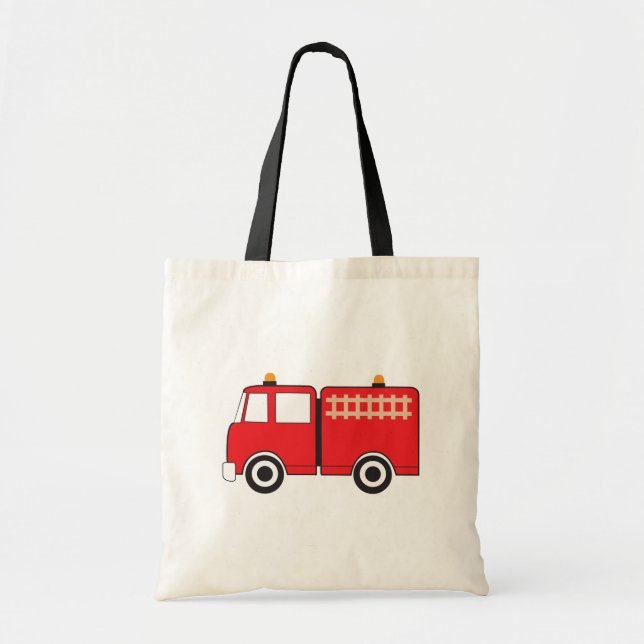 Tote Bag Camion feu rouge (Devant)