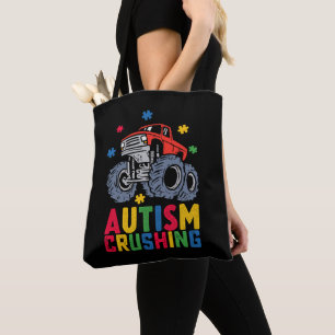Tote Bag Camion Monstre de Sensibilisation à l'Autisme Écra