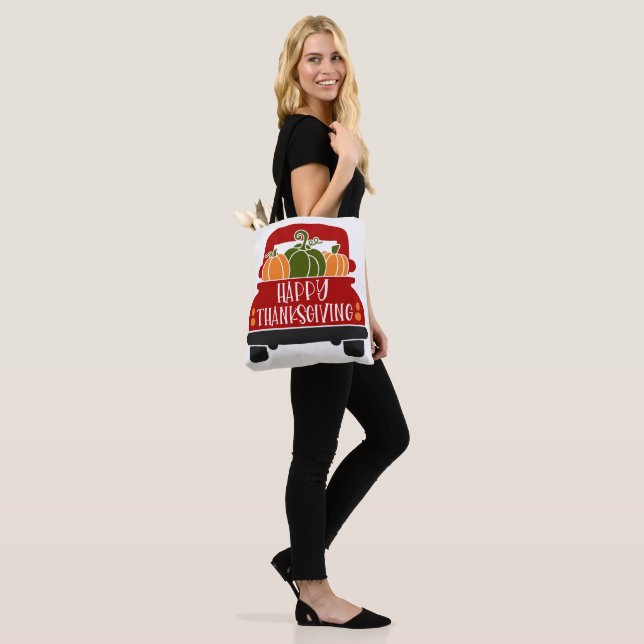 Tote Bag Camion Thanksgiving (Sur le modèle)