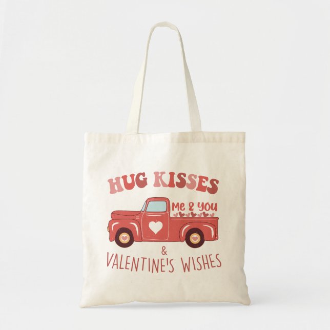 Tote Bag Camion Vintage de la Saint-Valentin (Devant)